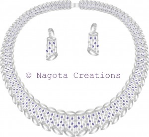 Beautiful and Gorgeous Bridal Tapered Necklace Set