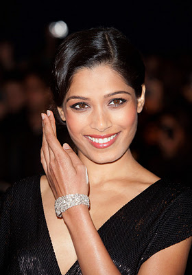 Actress Freida Pinto sparkled in Chopard at the London premiere of “Trishna” on 22nd October